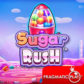 Biểu tượng slot Cơn Sốt Đường (Sugar Rush) với kẹo gummi nhiều màu